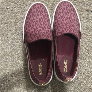 Michael Kors Women's Burgundy Slip-On Shoes
